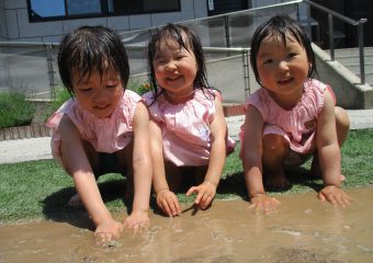 水遊びをしたよ♪