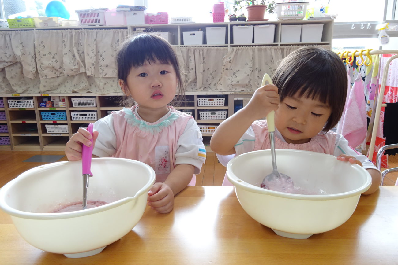 フルーチェ作り♪ | 天童幼稚園